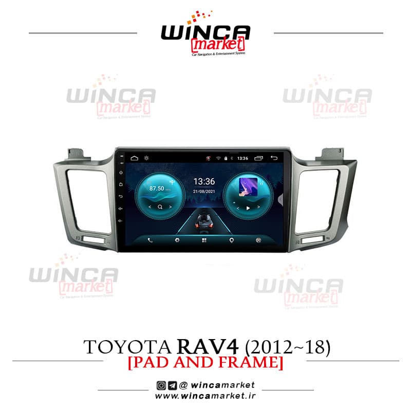 مانیتور فابریک تویوتا راوفور 2012-2018 Rav4 سری اس S400 پلاس وینکا مدل RS855
