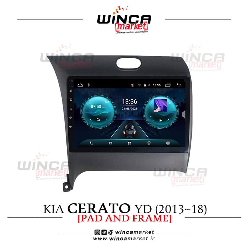 مانیتور فابریک کیا سراتو وای دی YD 2013-2018 سری اس S400 پلاس وینکا WINCA مدل RS855