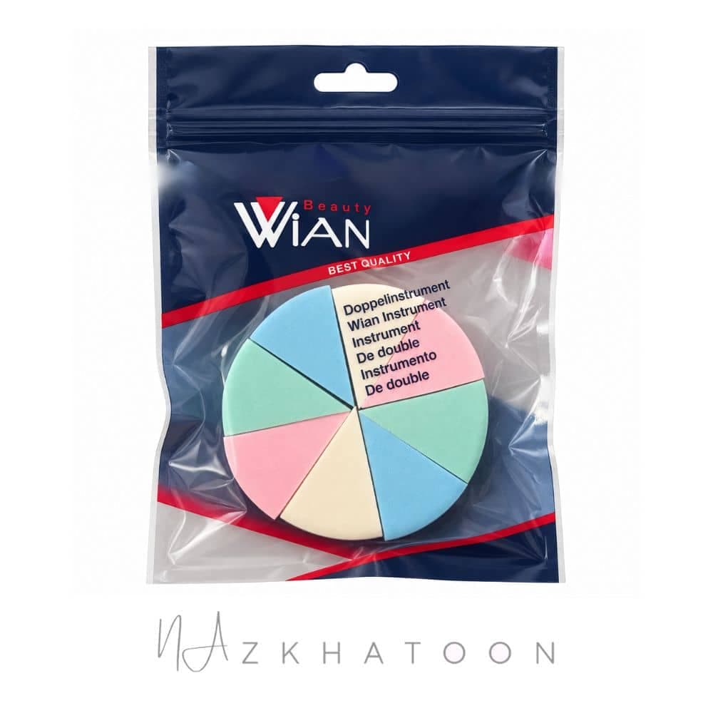 پد آرایشی 8 تکه وین مدل 116 گرد | WIAN Makeup Pad 116 — تصویر ۲