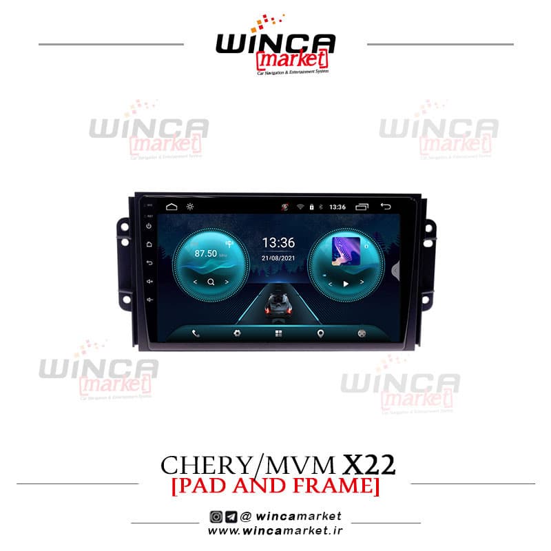 مانیتور فابریک اندروید ام وی ام ایکس X22 سری اس S400 پلاس وینکا WINCA مدل RS855