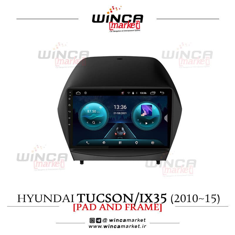 مانیتور فابریک اندروید هیوندای توسان ix35 15-2010 سری اس S400 پلاس وینکا WINCA مدل RS856