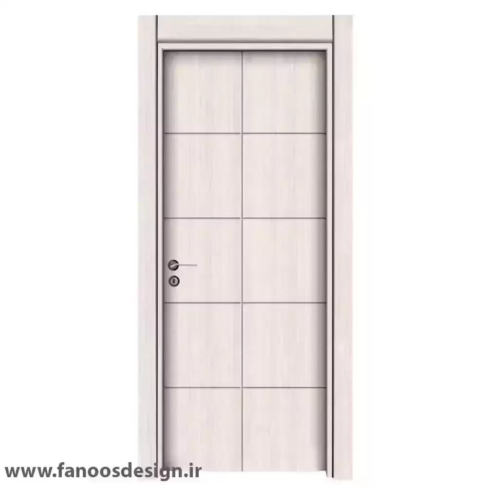 درب اتاق خواب نئو کلاسیک رنگ کرمی صدفی کد 30396