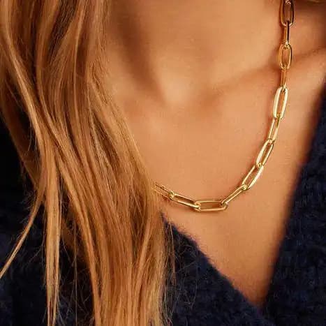 ست گردنبند و دستبند زنانه طرح تیفانی Tiffany رنگ طلایی آبکاری نقره رنگ ثابت فری سایز Freesize کد zgy
