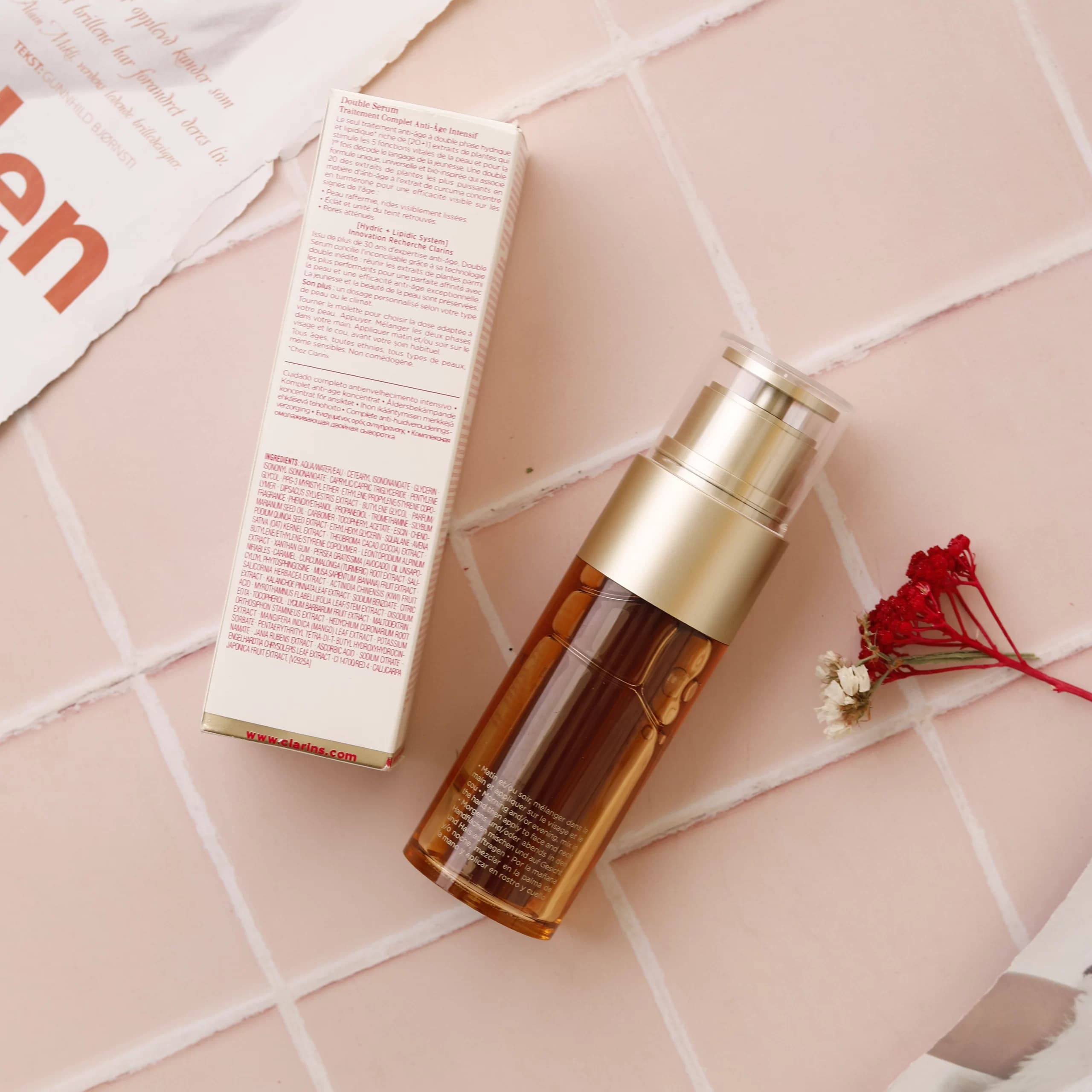 دابل سرم ضد چروک Double Serum کلارنس CLARINS — تصویر ۲