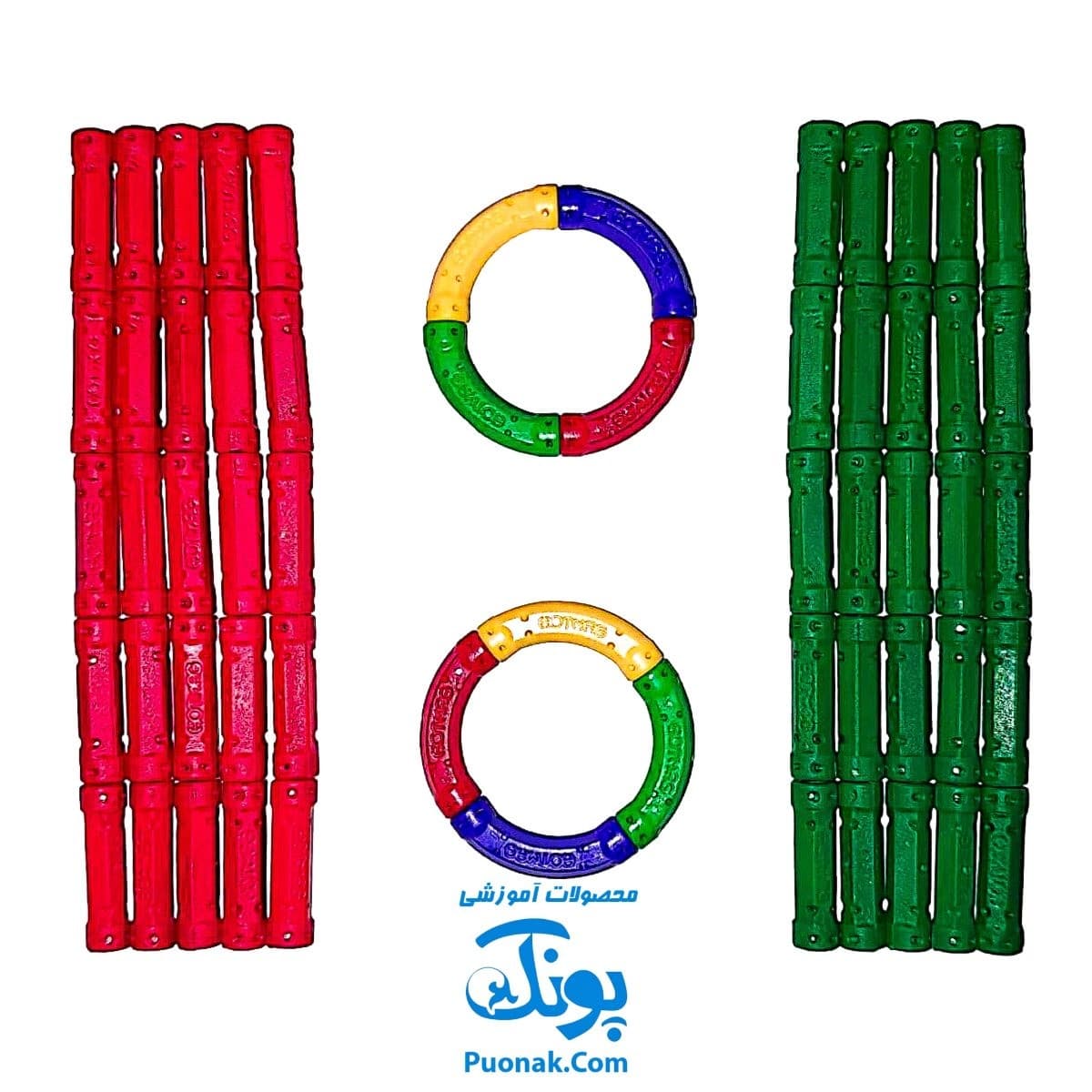 بازی فکری مگنت سبک خمیده راد و گوی ۹۴ قطعه کلاسیک Play Magnet — تصویر ۳