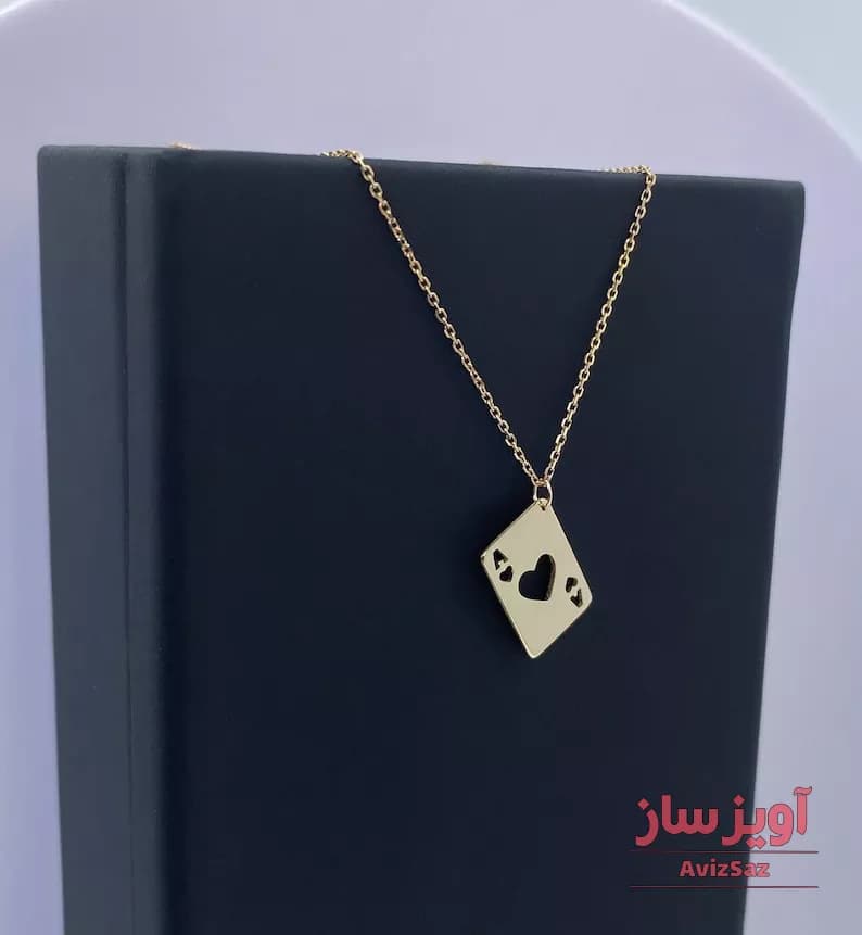 گردنبند دل بازی پاسور کد 101075