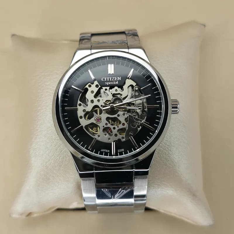 ساعت مچی اتومات عقربه ای مردانه سیتیزن اسپشیال نقره ای مشکی مدل 2206G — تصویر ۷