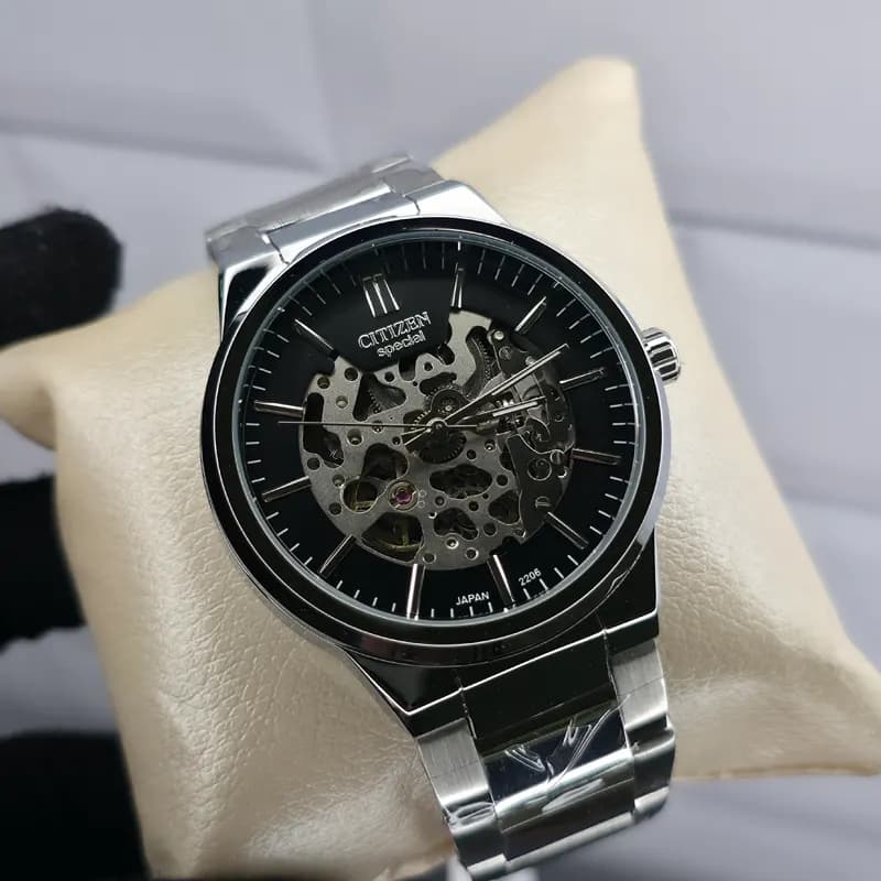 ساعت مچی اتومات عقربه ای مردانه سیتیزن اسپشیال نقره ای مشکی مدل 2206G — تصویر ۳