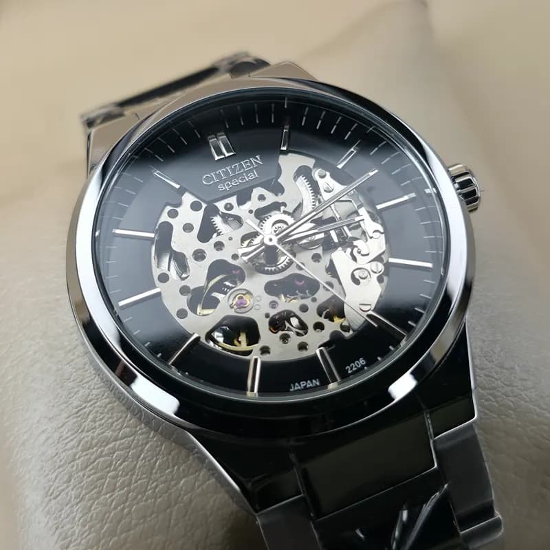 ساعت مچی اتومات عقربه ای مردانه سیتیزن اسپشیال نقره ای مشکی مدل 2206G — تصویر ۶