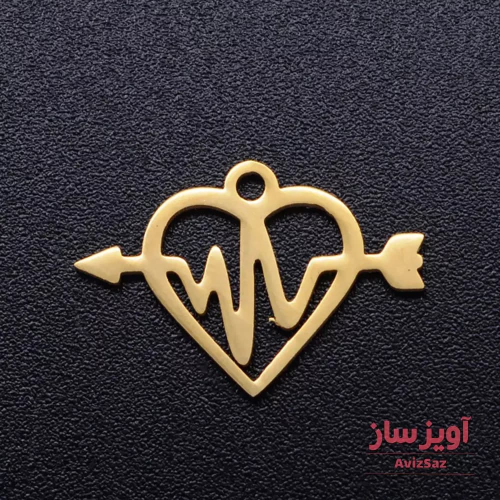گردنبند تیر با ضربان قلب کد 101066