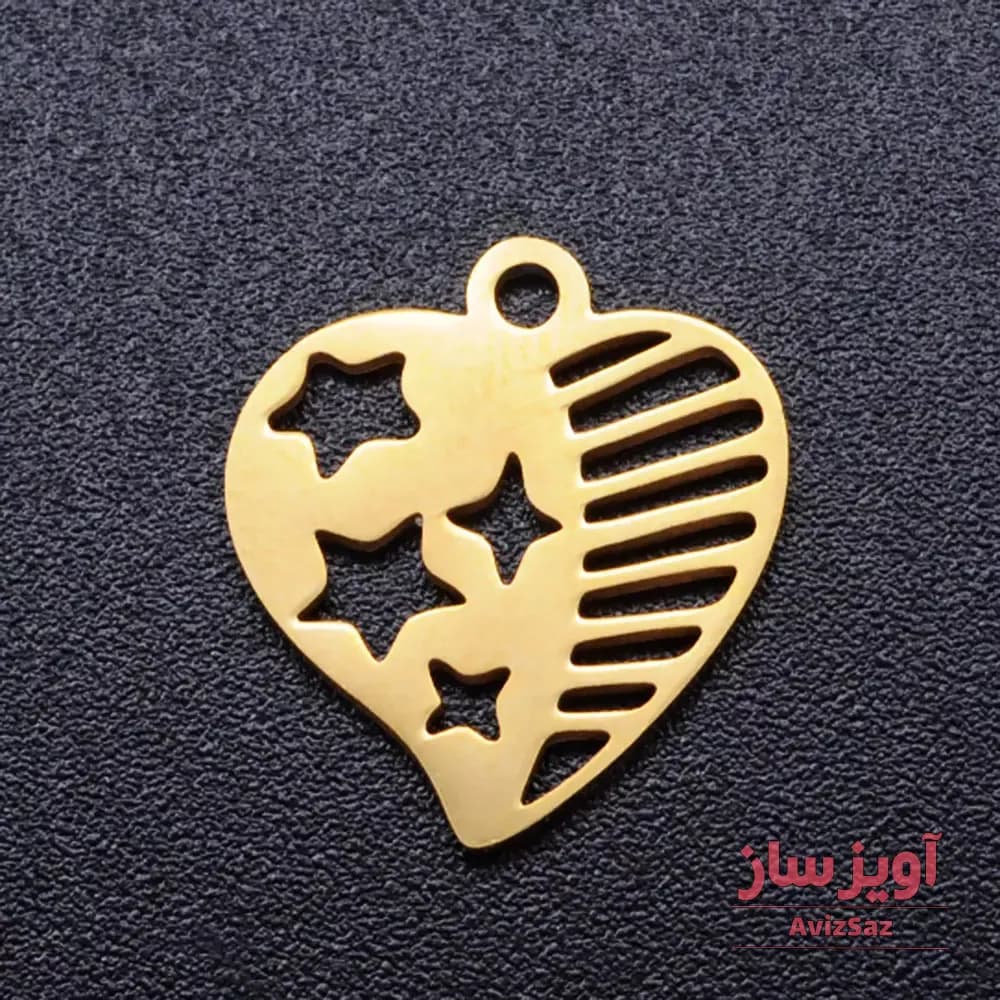 گردنبند قلب و ستاره کد 101060