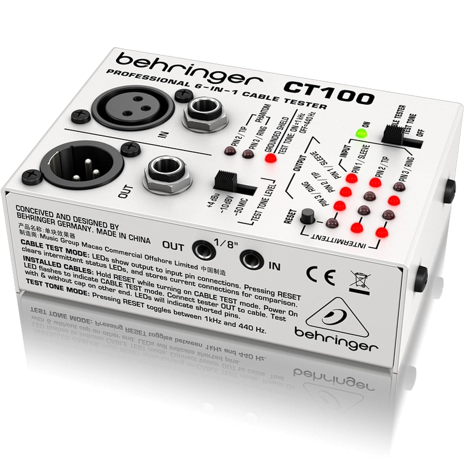 تستر کابل بهرینگر Behringer CABLE TESTER CT100