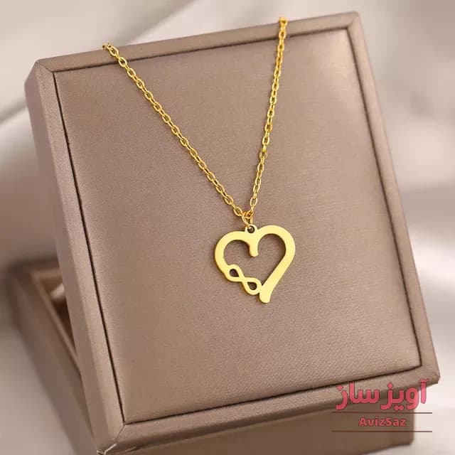 گردنبند قلب بی نهایت کد 101029