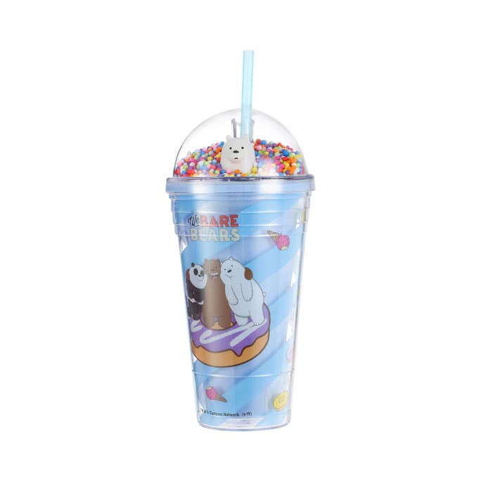 بطری در دار و نی دار مینیسو، مدل We Bare Bears- Water Bottle، ما خرسها، آبی، 480 میلی لیتر — تصویر ۳