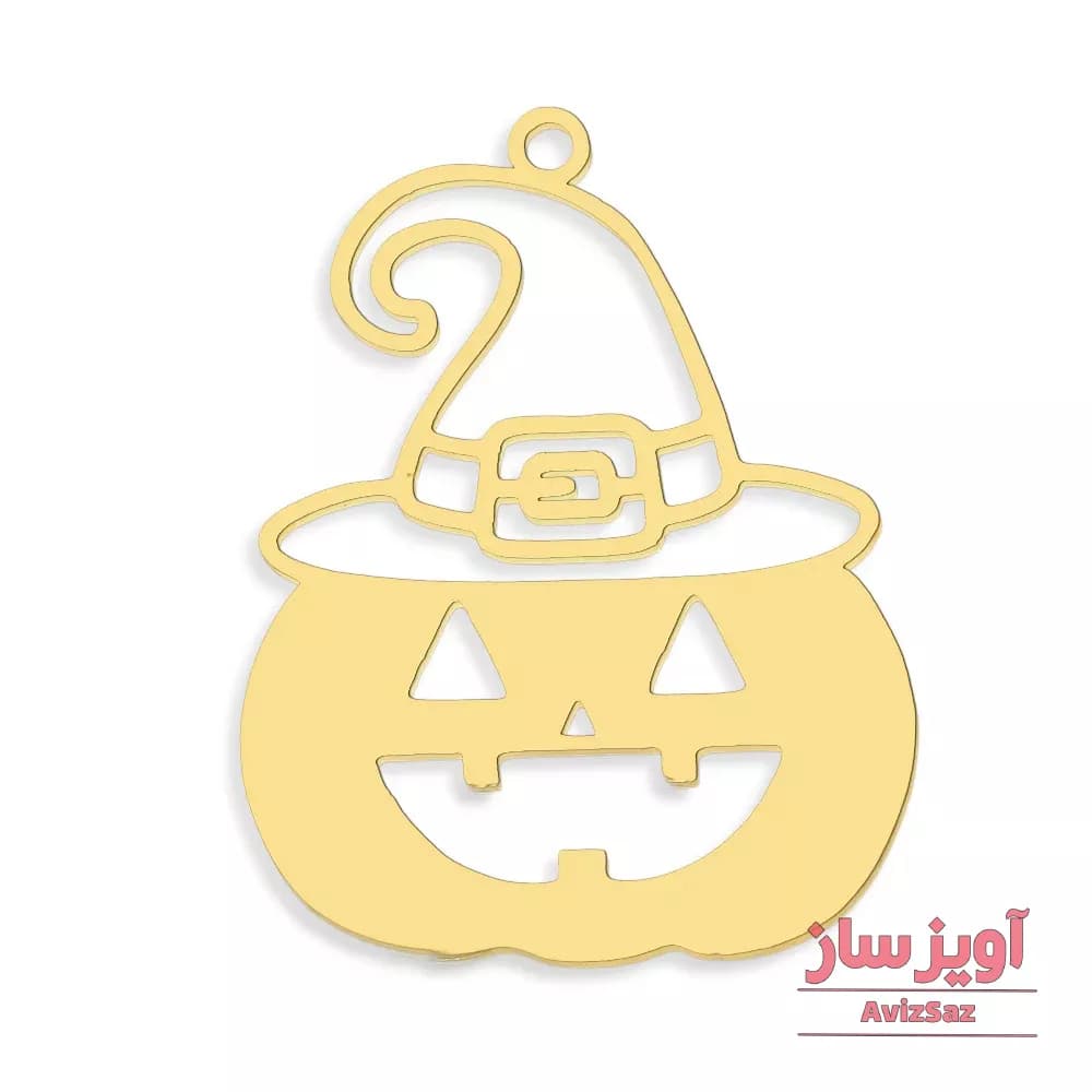 گردنبند کدو با کلاه طرح هالویین کد 101019
