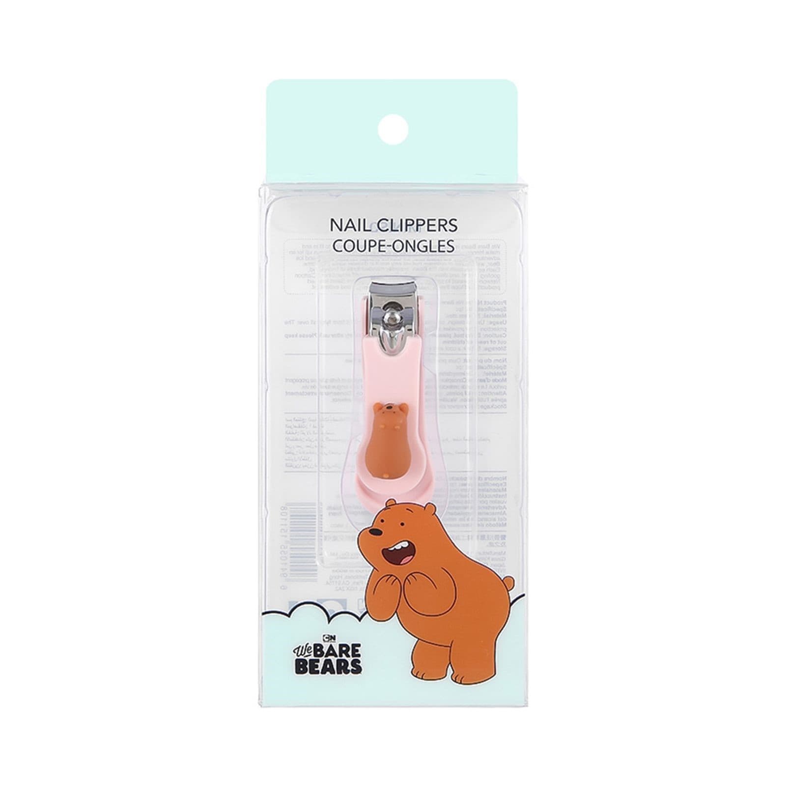 ناخن گیر مینیسو ،مدل MINISO WE BARE BEARS Nail Clippers، گریزی، صورتی/قهوایی