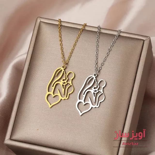 گردنبند مادر و فرزند کد 101002