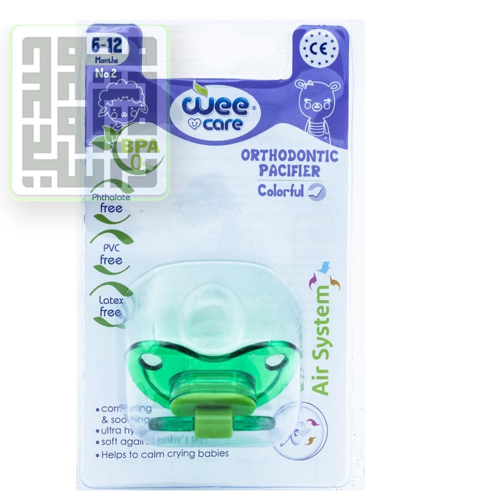 پستانک ارتودنسی سیلیکونی p108 وی کر 6 تا 12 ماهگی