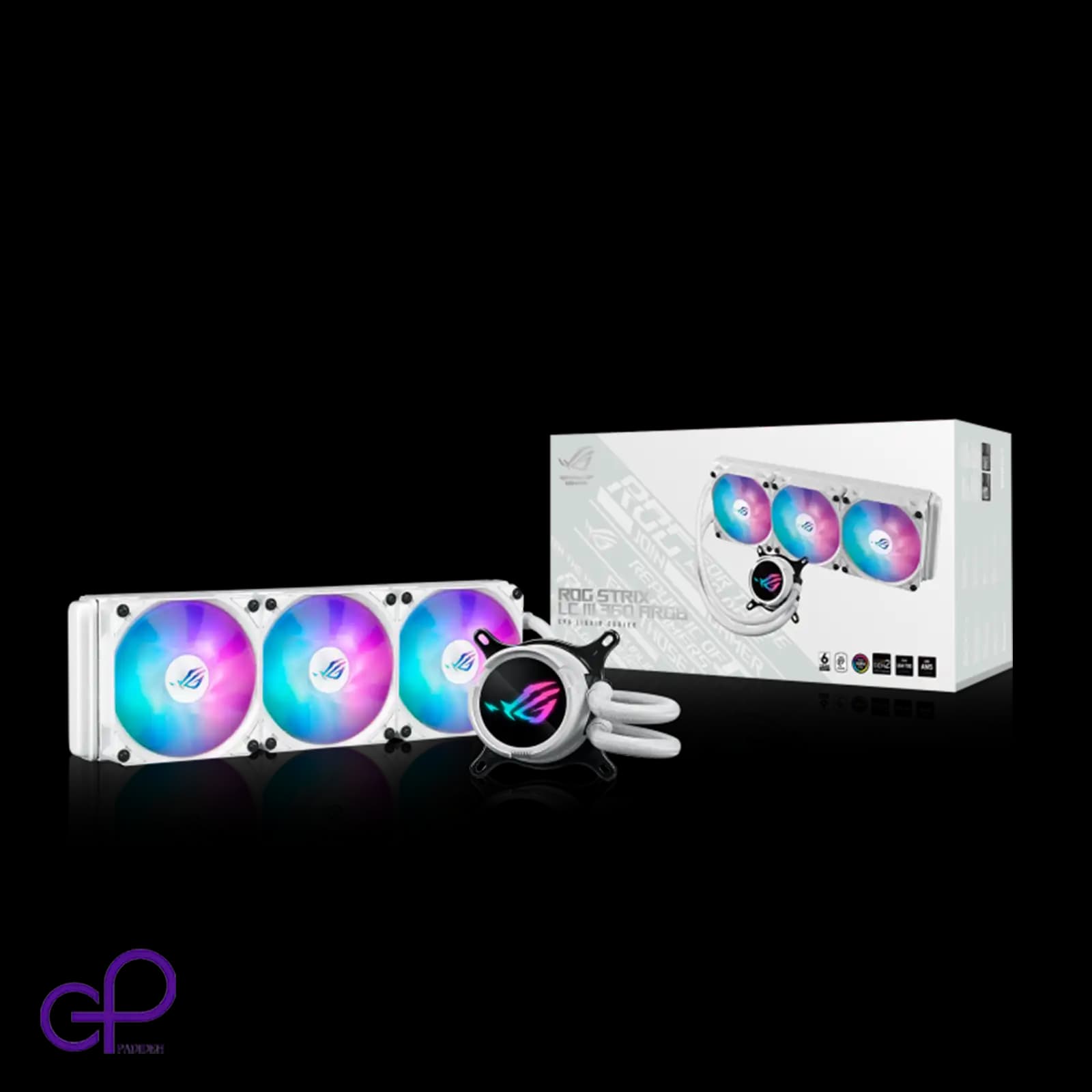 خنک کننده مایع پردازنده ایسوس ROG Strix LC III 360 ARGB White — تصویر ۲
