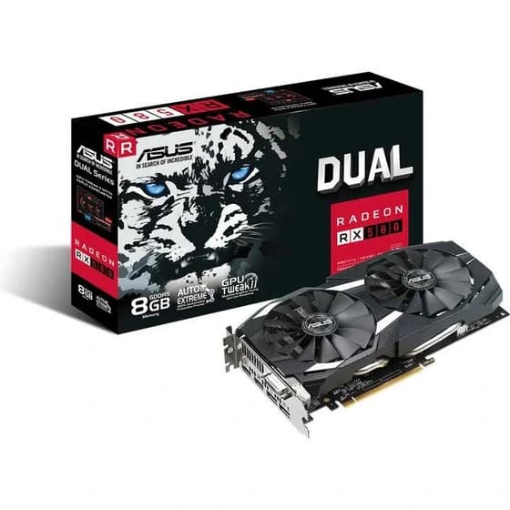 کارت گرافیک ایسوس DUAL RX580 ظرفیت ۸ گیگابایت — تصویر ۲