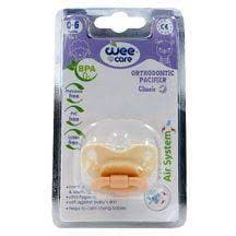 پستانک ارتودنسی شفاف وی کر Wee care مناسب 0 تا 6 ماه