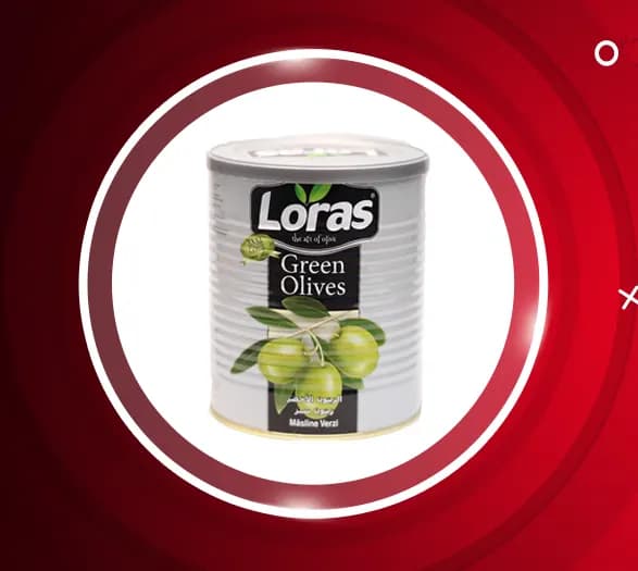 زیتون سبز لوراس قوطی 795 گرمی Loras — تصویر ۲