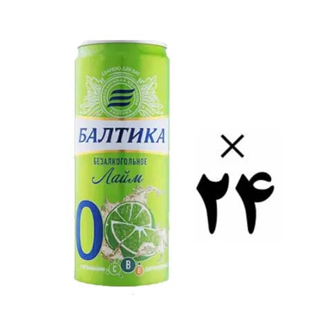 آبجو بدون الکل لیمویی بالتیکا 24 عددی Baltika