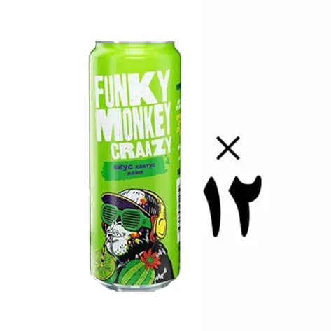 کوکتل بدون الکل فانکی مانکی 12 عددی Funky