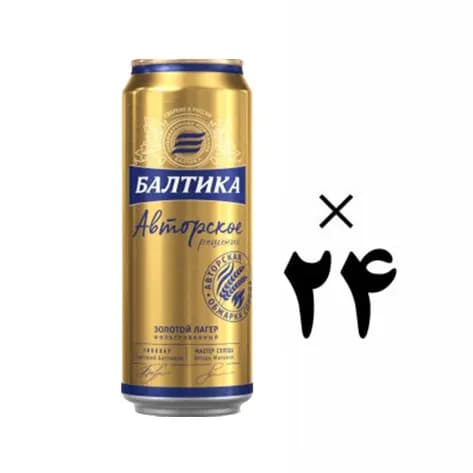 آبجو طلایی بدون الکل بالتیکا 24 عددی Baltika