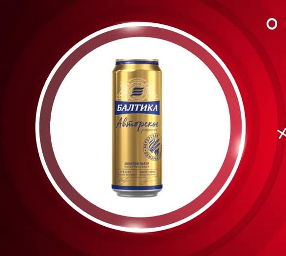 آبجو طلایی بدون الکل بالتیکا 24 عددی Baltika — تصویر ۲