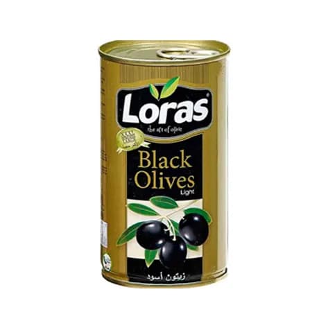 زیتون سیاه با هسته لوراس 2.5 کیلویی Loras