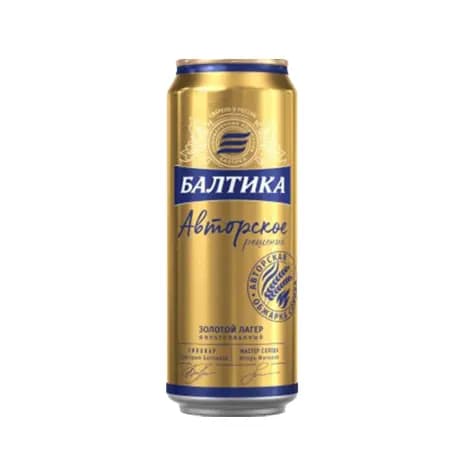 آبجو طلایی بدون الکل بالتیکا 330 میلی لیتر Baltika