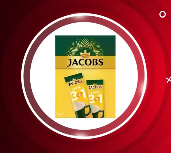 قهوه لاته 3 در 1 جاکوبز 24 عددی Jacobs Latte — تصویر ۲