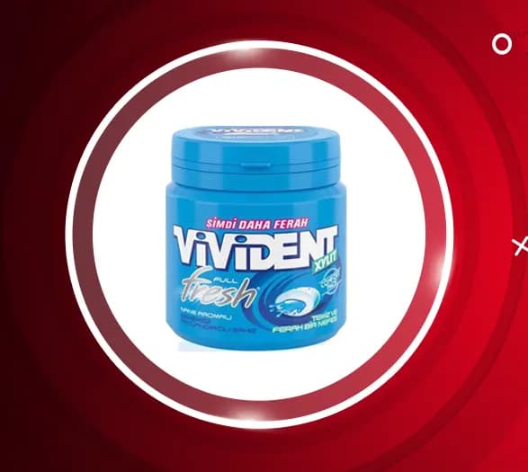 آدامس دراژه بشکه ای طعم نعنا ویویدنت Vivident — تصویر ۲