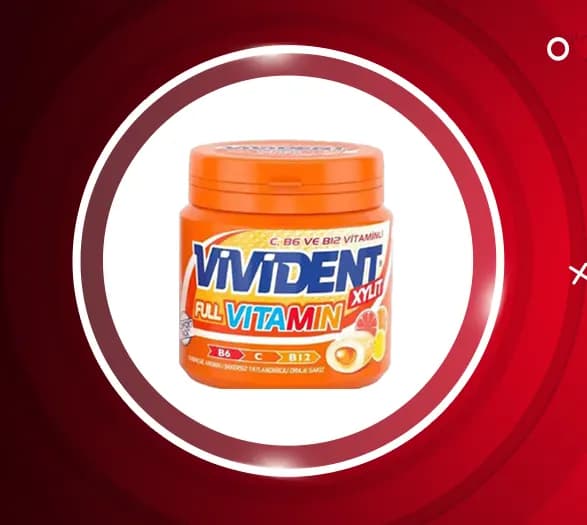 آدامس ویتامینه ویویدنت 90 گرمی Vivident — تصویر ۲