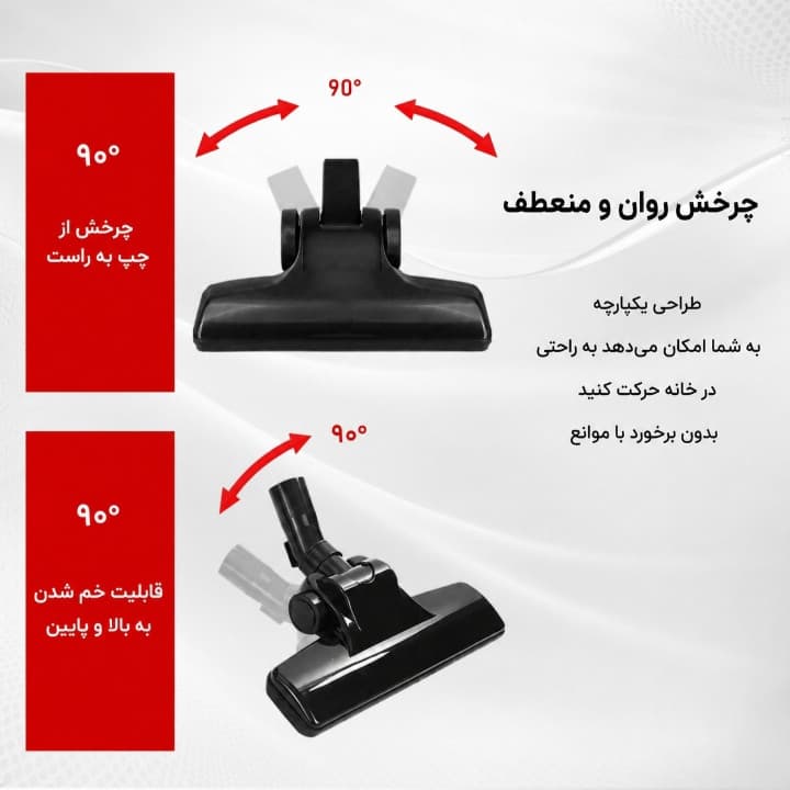 جاروبرقی مخزن‌دار 600 وات دسینی مدل DS-6684 — تصویر ۵