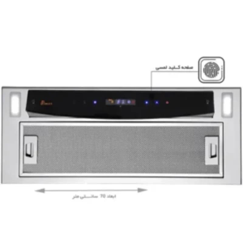 هود 2052 بیمکث استیل عرض 70 — تصویر ۲