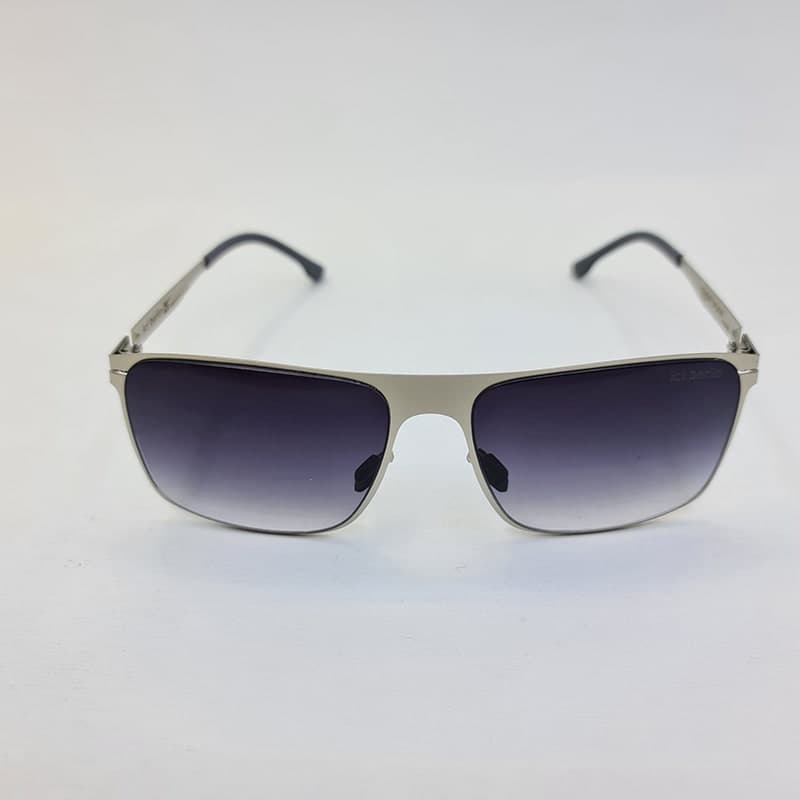 عینک آفتابی آیس برلین با فریم مستطیلی شکل، رنگ نقره ای و لنز دودی سایه روشن مدل PS18005 — تصویر ۳
