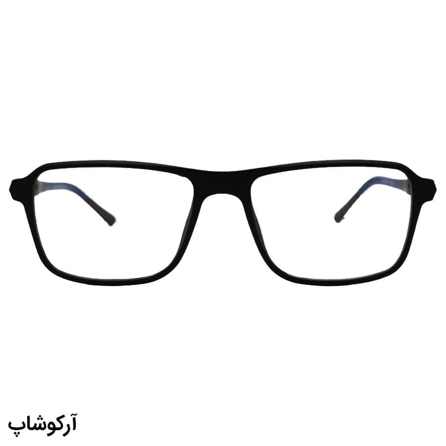 عینک طبی تامی هیلفیگر Tommy Hilfiger با فریم طوسی رنگ، شکل مستطیلی و دسته فنری مدل OLD3092T — تصویر ۲