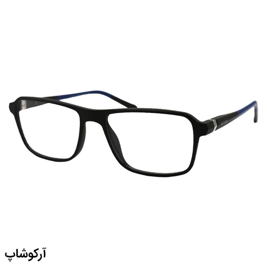 عینک طبی تامی هیلفیگر Tommy Hilfiger با فریم طوسی رنگ، شکل مستطیلی و دسته فنری مدل OLD3092T