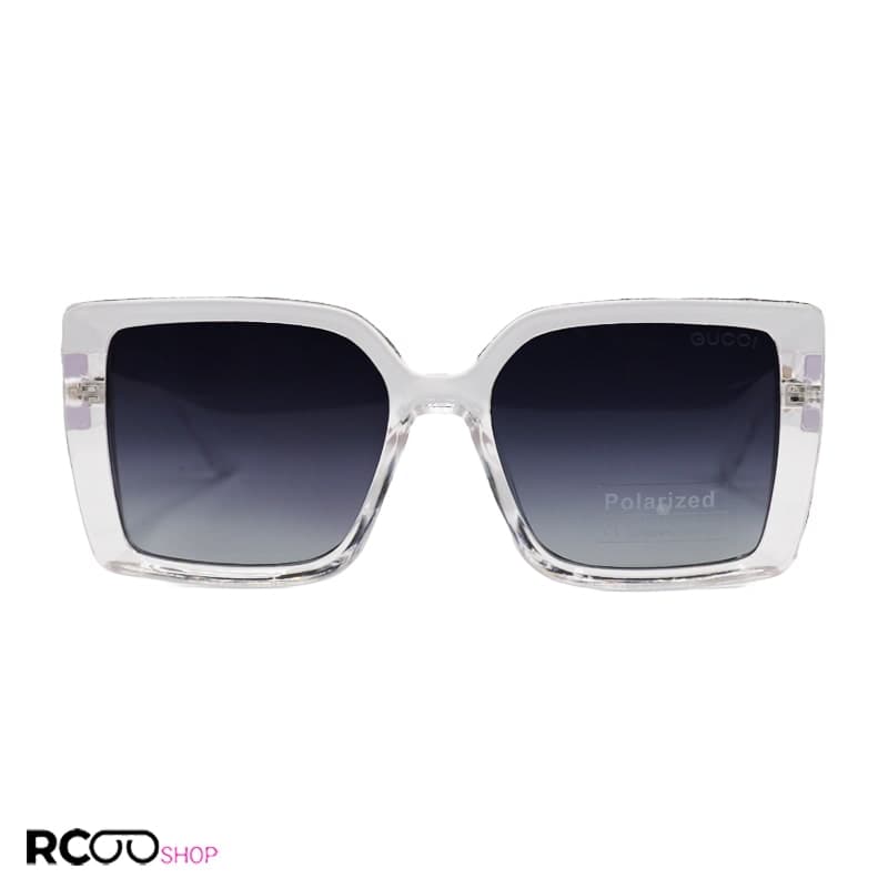 عینک آفتابی پلاریزه با فریم مشکی و سبز رنگ و مربعی شکل GUCCI مدل P7633 — تصویر ۷