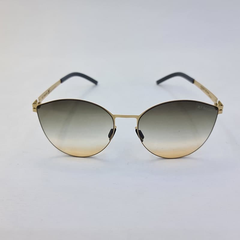 عینک آفتابی ایس برلین با فریم گربه ای و طلایی و لنز سه رنگ مدل PS18026 — تصویر ۴