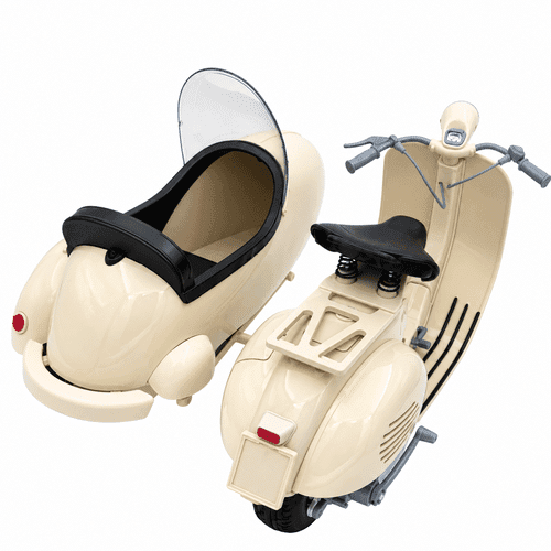 ماکت موتور وسپا صندوق دار نیو ری 1:6 _ vespa — تصویر ۳