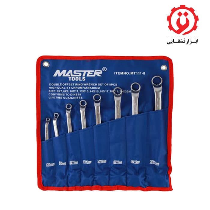 مجموعه 8 عددی آچار دو سر رینگی مستر تولز مدل MT111-8