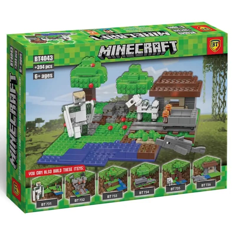 لگو ماینکرفت 394 قطعه مدل BT4043 ساختنی Minecraft — تصویر ۶