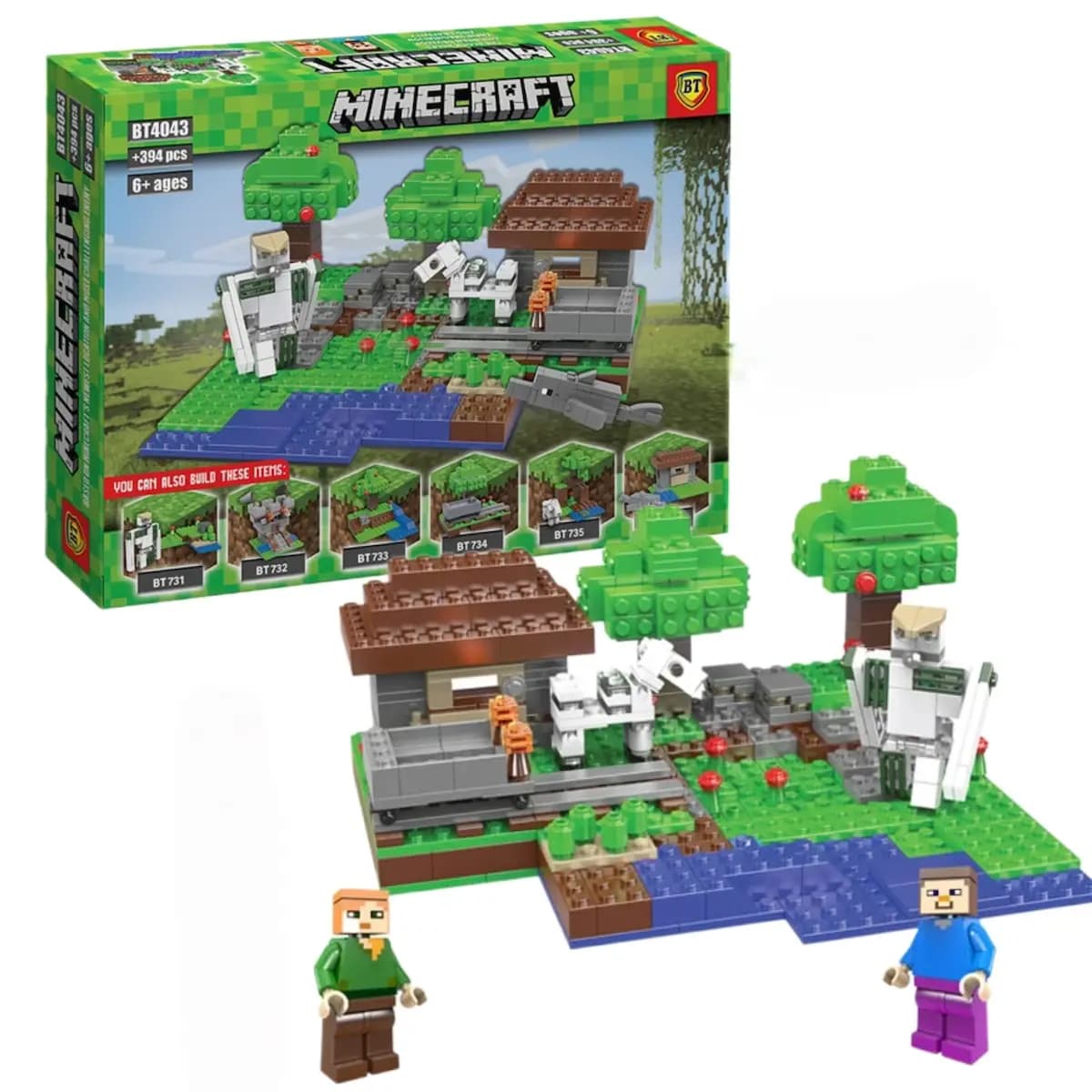لگو ماینکرفت 394 قطعه مدل BT4043 ساختنی Minecraft