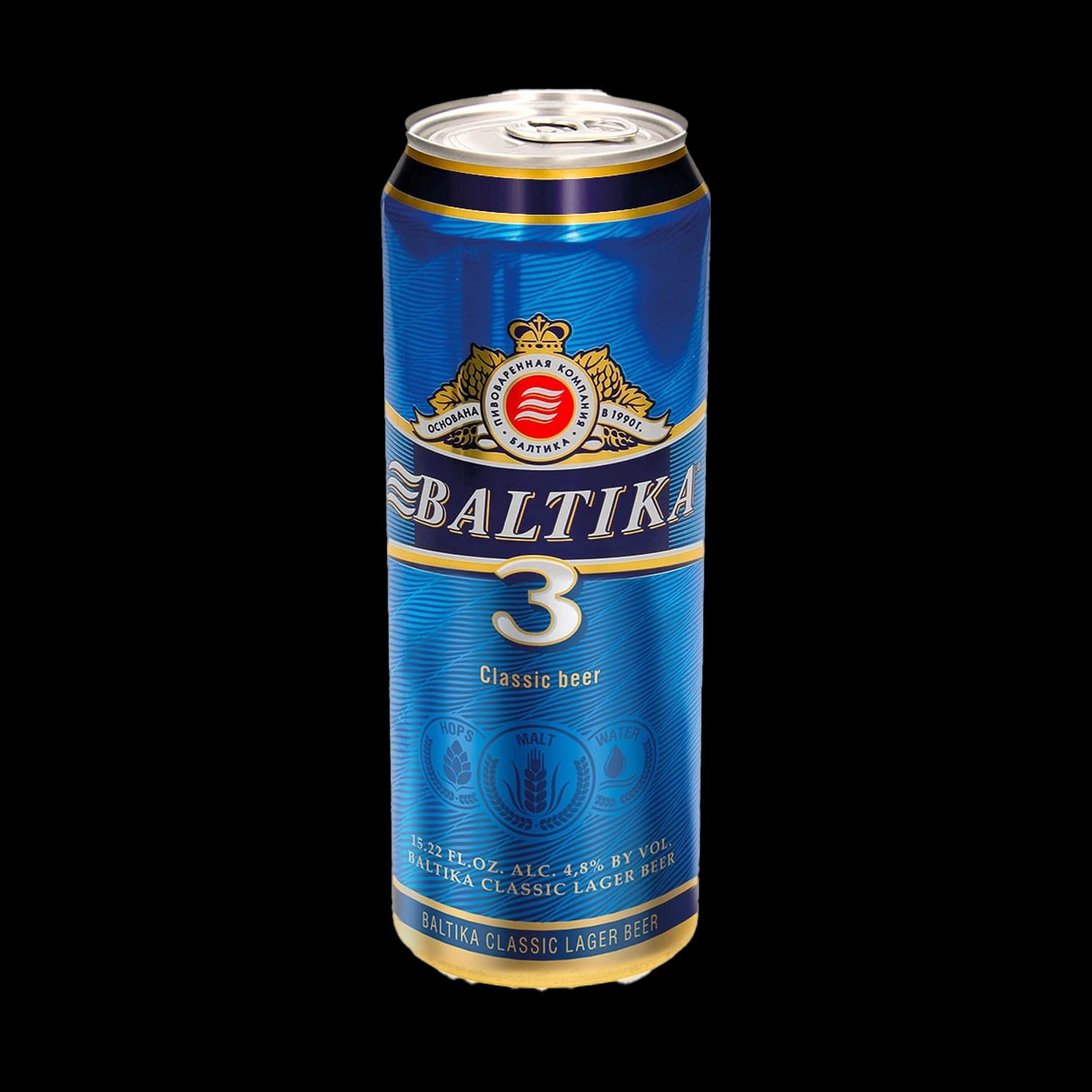 آبجو بدون الکل بالتیکا آبی Baltika non alcoholic beer