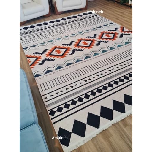 فرشینه مخمل ترک مینیمال مراکشی کد 224 — تصویر ۵