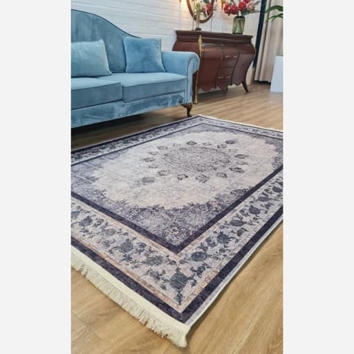 فرشینه مخمل ترک با لبه‌های ریشه‌دارنرم و ضد حساسیت کد L434 — تصویر ۷