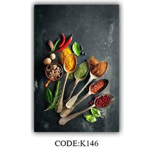 فرشینه مخمل ترک طرح آشپزخانه ادویه K146 — تصویر ۲